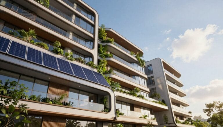 BIPV installation on modern buildings